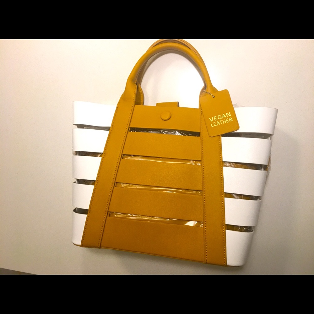 Madison West Gaushi Satchel Vegan Leather Purse